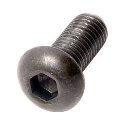 Socket Head Button Screw, Black, 1/4-20 x 3/8".